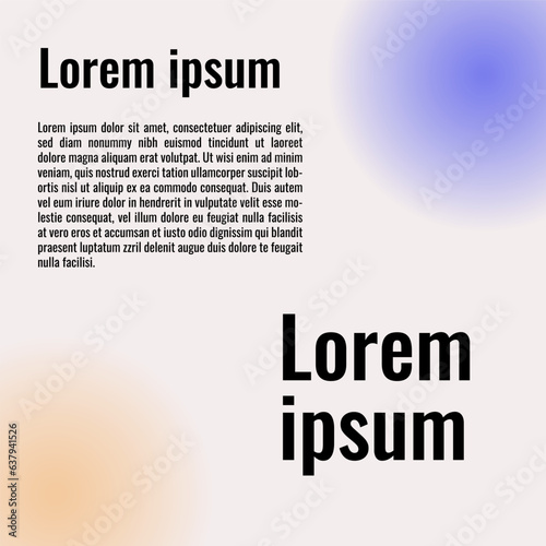 minimalist abstract gradient blur blue and orange background for social media post template