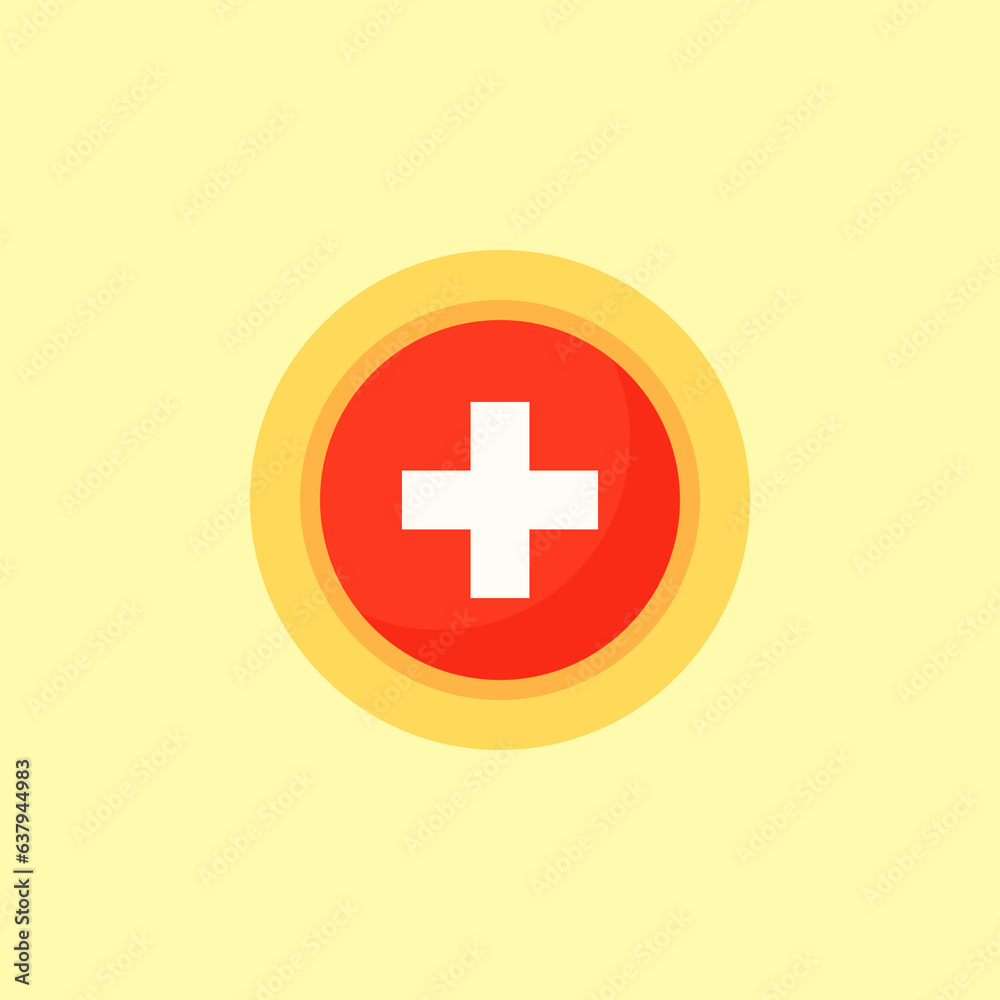 Switzerland - Circular Flag Switzerland - Circular Flag