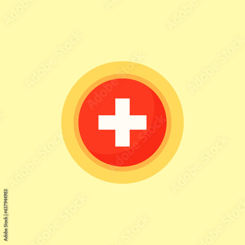 Switzerland - Circular Flag