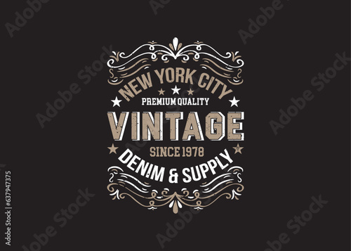 Old American, Classic vintage, T-Shirt Design, Vintage typography, t-shirt design, print, vintage, t-shirt,  graphics, Retro Vintage, Old Style T-shirt, typography vector (ID: 637947375)