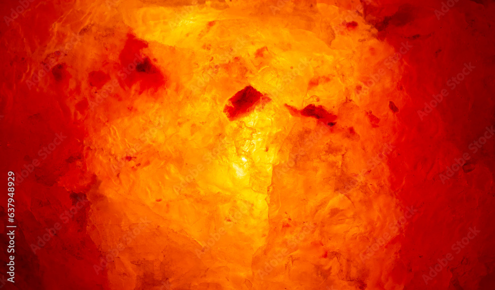Salt lamp orange close-up. Texture of a salt lamp, orange lamp. Salt lamp orange close-up. Texture of a salt lamp, orange lamp.