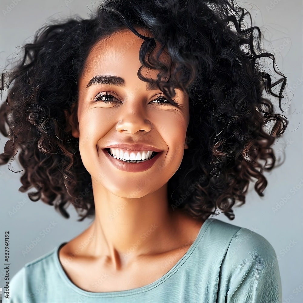 Candid Shot Portrait of a Beautiful Confident Young Adult Cheerful Laughing Happy Smiling Student Ethnic Mixed Race Woman with Dark Curly Hair & Positive Successful Smiling Leadership Face Expression Candid Shot Portrait of a Beautiful Confident Young Adult Cheerful Laughing Happy Smiling Student Ethnic Mixed Race Woman with Dark Curly Hair & Positive Successful Smiling Leadership Face Expression