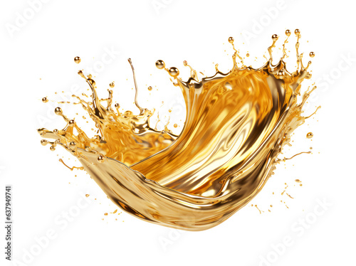 in the style of hyper-realistic gold splash. Created with generative Ai technology.