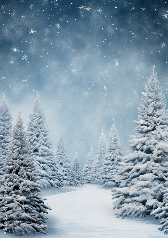 Obraz premium A breathtaking portrayal of a beautiful Christmas scene during winter holidays. Generative AI.