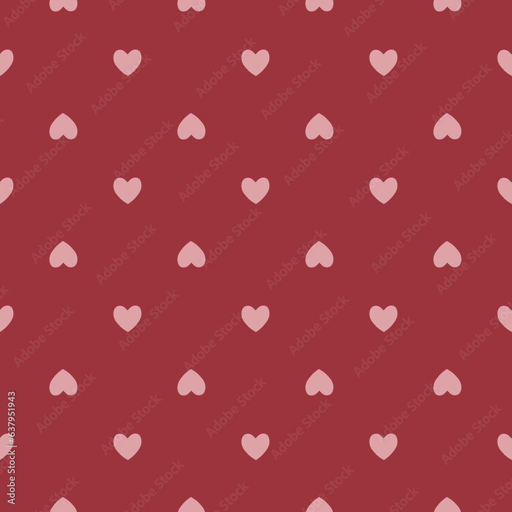 Seamless pink heart pattern background.Simple heart shape seamless pattern in diagonal arrangement. Love and romantic theme background. Seamless pink heart pattern background.Simple heart shape seamless pattern in diagonal arrangement. Love and romantic theme background.