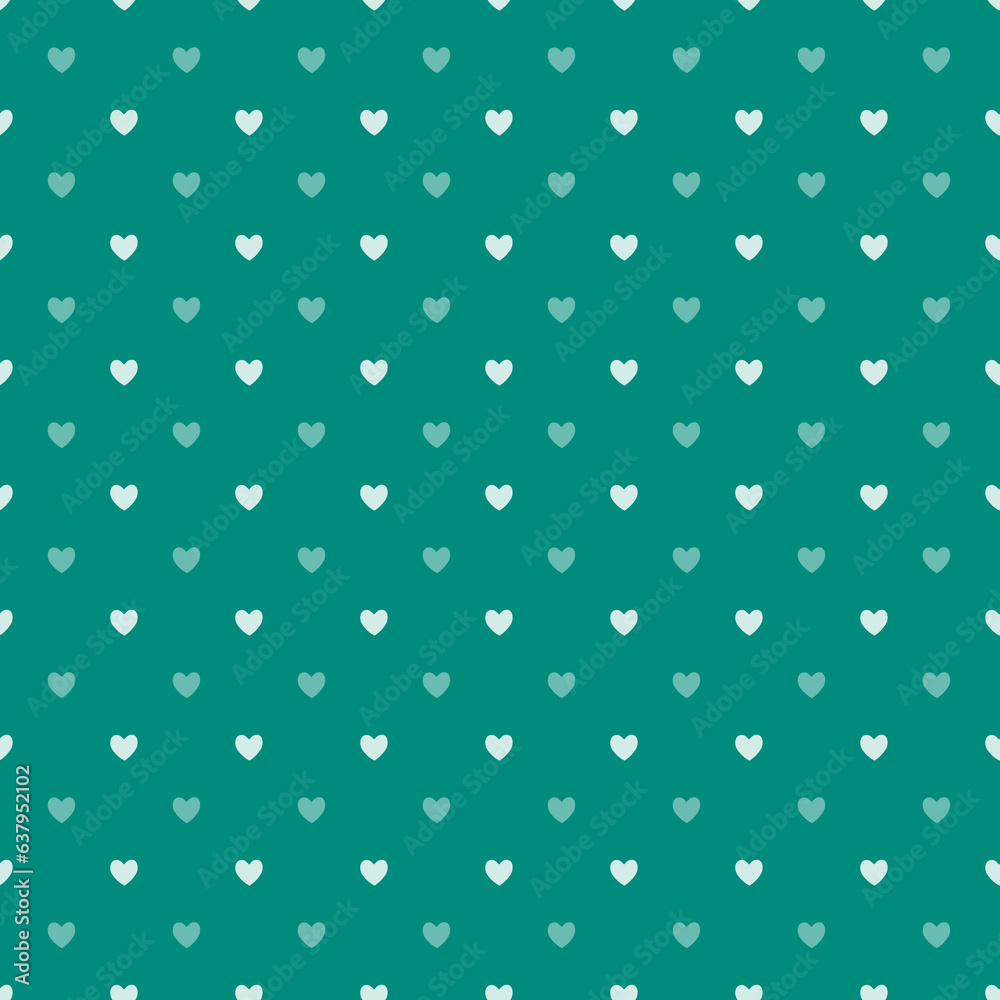 Seamless heart pattern background.Simple green heart shape seamless pattern in diagonal arrangement. Love and romantic theme background. Seamless heart pattern background.Simple green heart shape seamless pattern in diagonal arrangement. Love and romantic theme background.