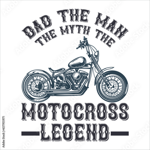 Stylish , fashionable  and awesome Biker and motorcycle typography  illustrator