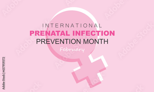 Prenatal Infection prevention month. background, banner, card, poster, template. Vector illustration.