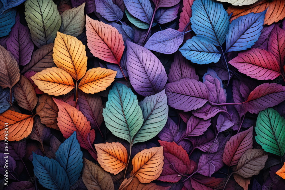 colorful leaves background