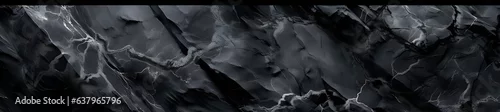 Panel kuchenny z motywem Black marble pattern background. Can use for wide banner, backdrop, advertising, product promotion, website, social media, poster, presentation and more