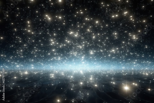 shower of a million sparkling star shaped mirrors from the heavens. Magic light