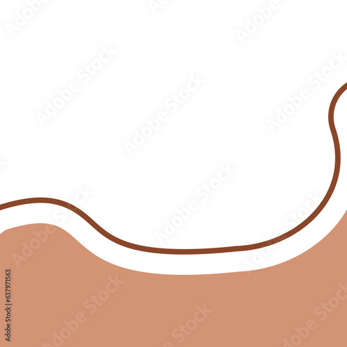 organic blob corner outline