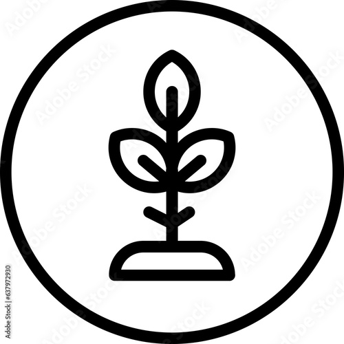 Leaf Icon Illustration Symbol