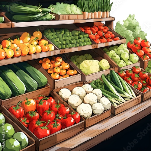 Vegetable In Gorcery Store photo