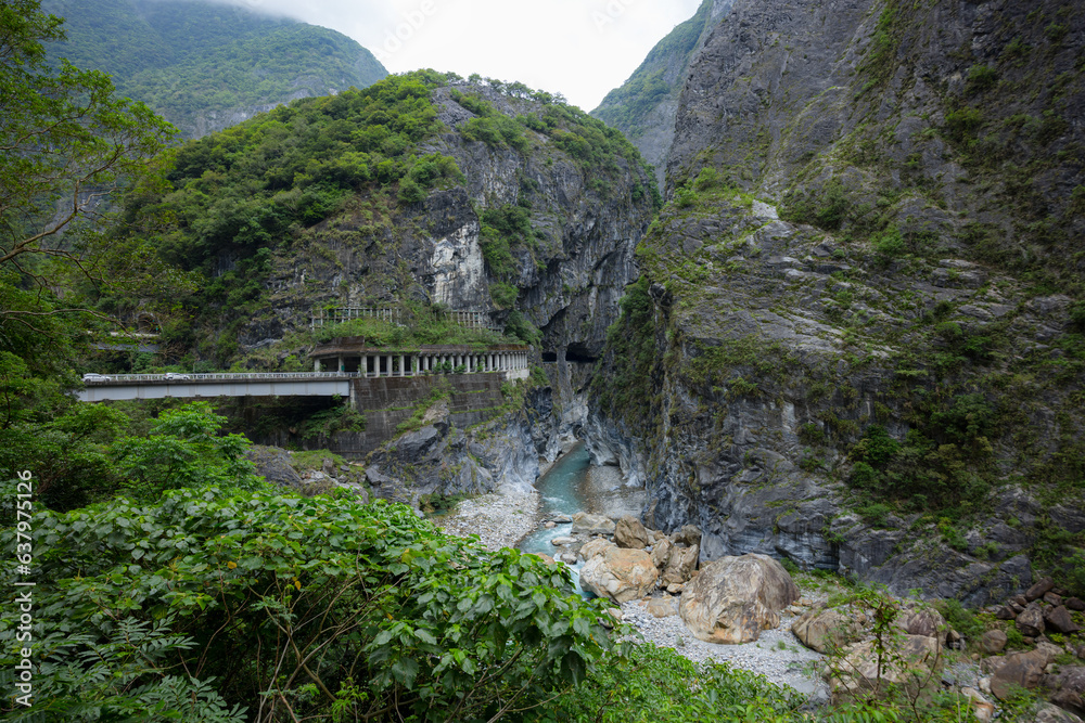 Fototapeta premium Taroko Gorge in Taroko National Park in Hualien of aTaiwan