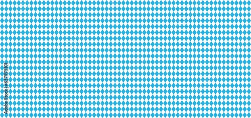 Bavarian Oktoberfest seamless pattern with blue and white rhombus Flag of Bavaria Oktoberfest blue checkered background 