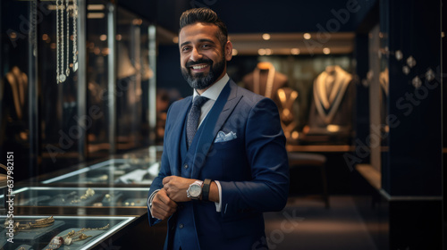 Portrait of a man working as a consultant in a jewelry store