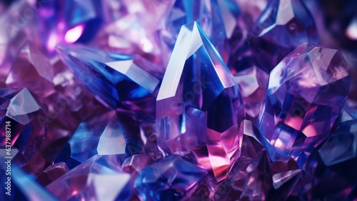 Pink and purple crystal abstract background