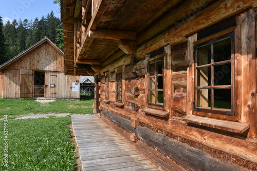 Obraz na płótnie Orawski Park Etnograficzny, Zubrzyca Górna, skansen, Małopolska, Polska, w salonie