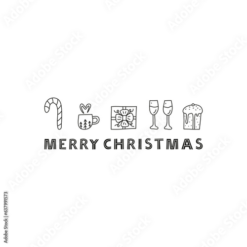 Merry Christmas postcard.