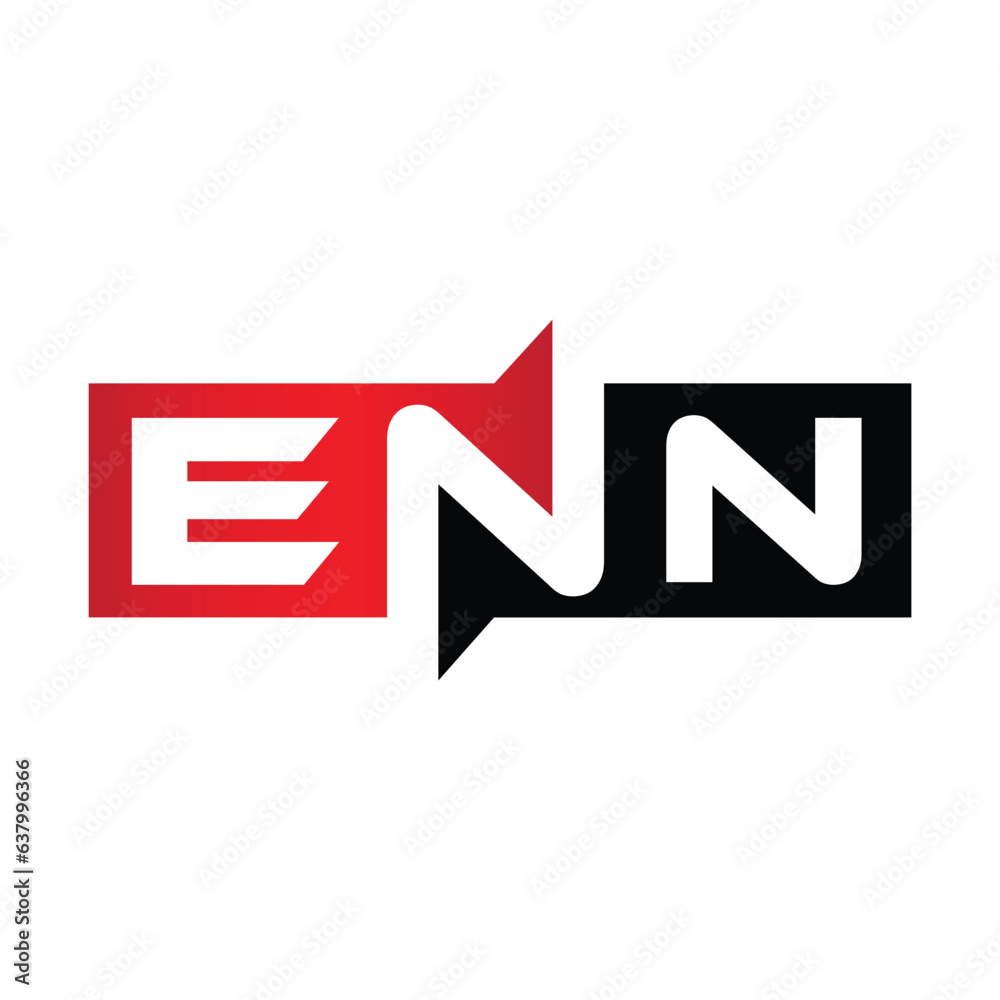 ENN Monogram Initial Letters Logo ENN Monogram Initial Letters Logo