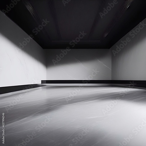 Empty vintage wall room space,white room,black room,pastel room,daylight generative ai illustration art