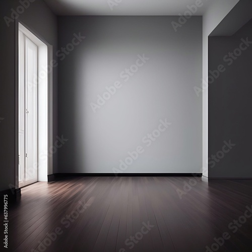 Empty vintage wall room space,white room,black room,pastel room,daylight generative ai illustration art
