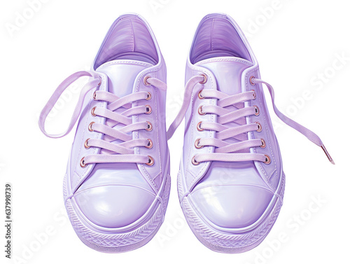 Pastel Lilac Detailed Shoes