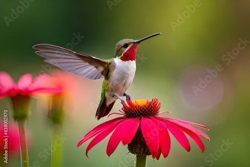 hummingbird on flower