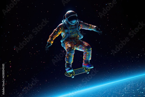 skating in outer space