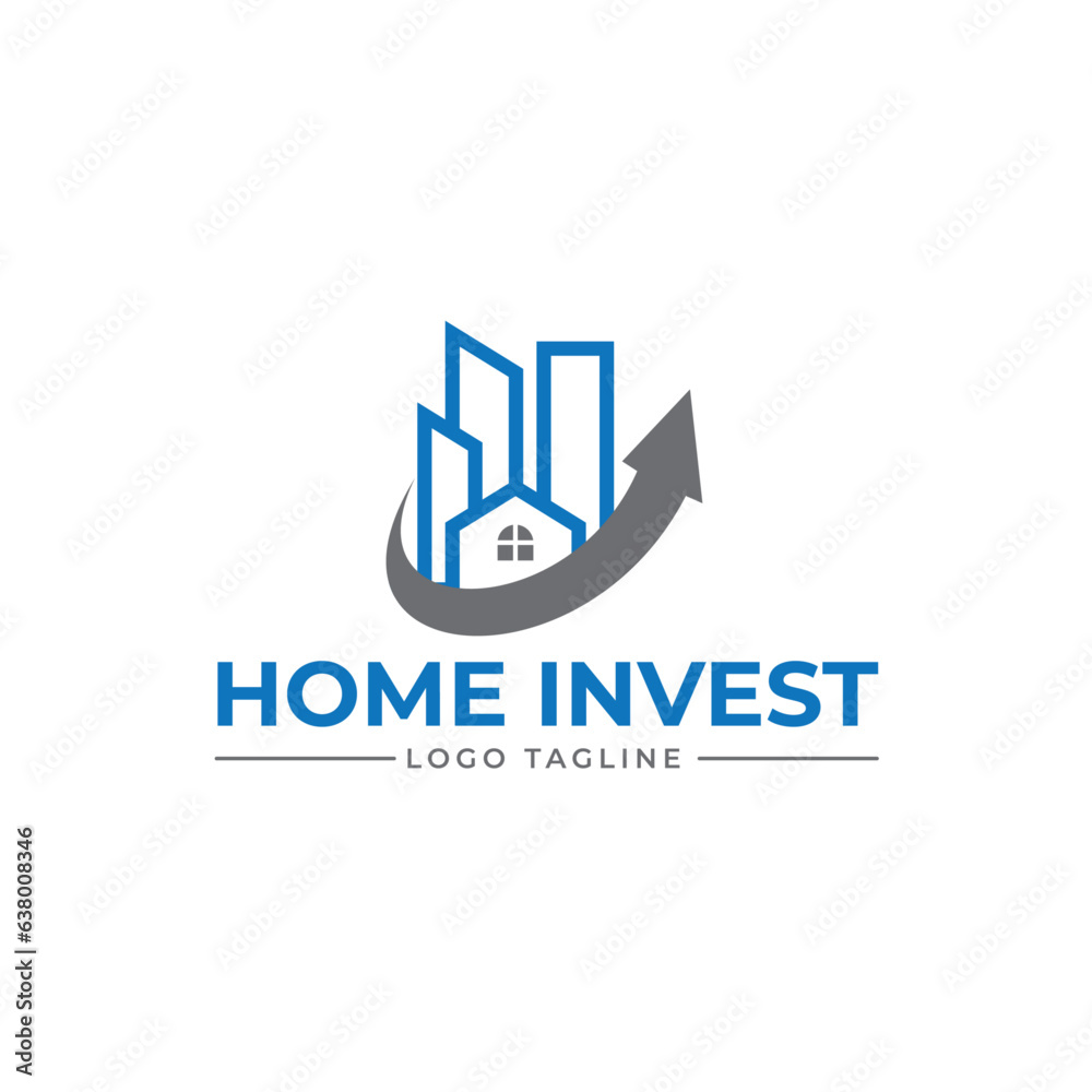 Real estate Logo, Home logo, Building house logo, Real constriction logo, Investment Logo