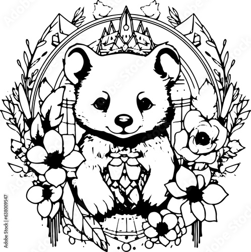 Coloring Page  - Mandala - Vector