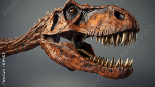 Ancient T. rex Skull Fossil © Andrii 