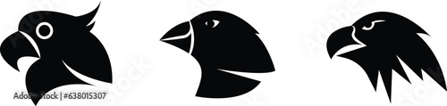 Simple Bird's Head Illustration
