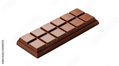bar of chocolate milk chocolate squares isolated 