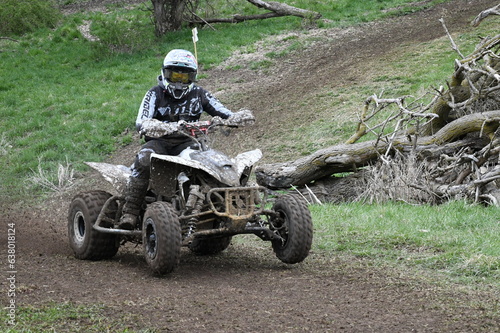 ATV rider during race
