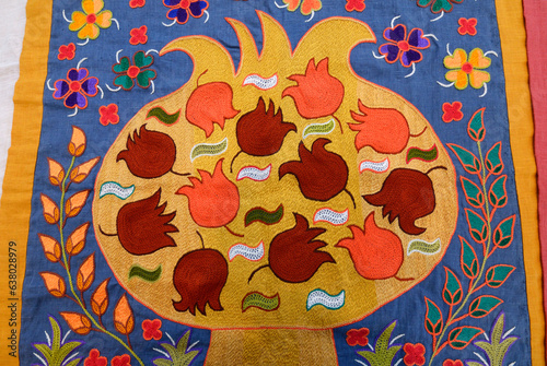 Fényképezés National Crimean Tartar pattern ornek, vintage handmade embroidery