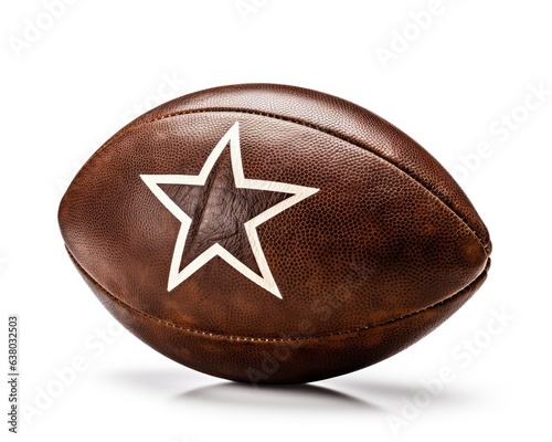 American football ball isolated