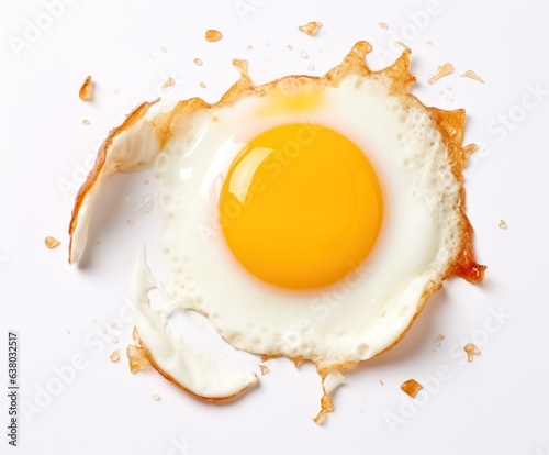 Fried egg isolated