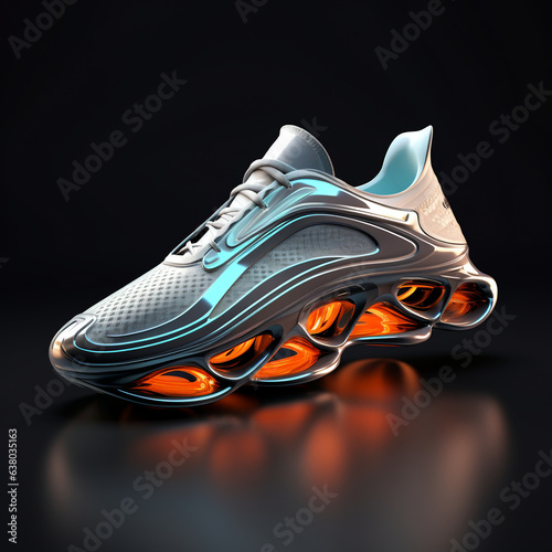 3d illustration of comfortable futuristic sneakers  © Amir