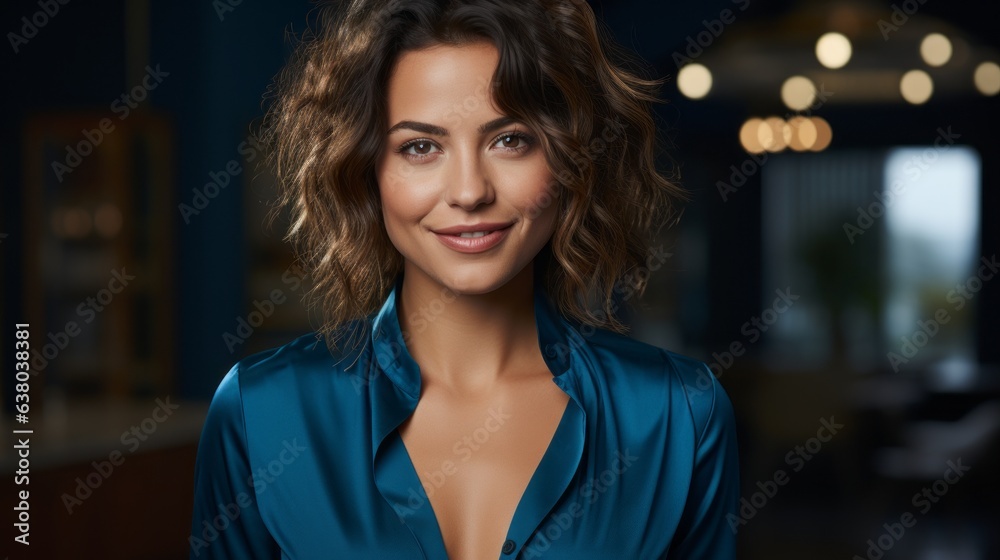 Obraz premium portrait of a vivacious successful girl