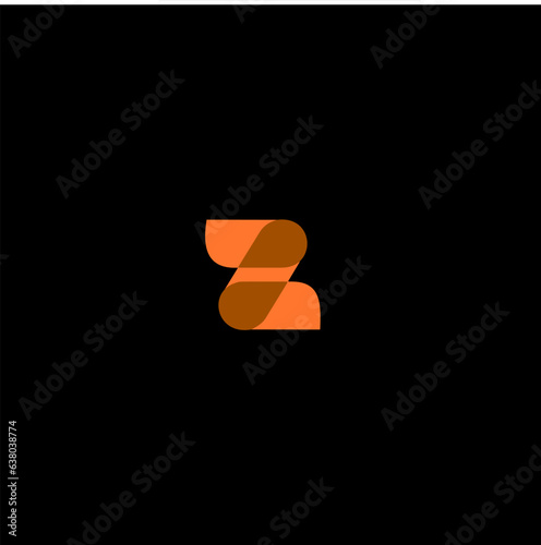 orange z arrow character logostyle photo