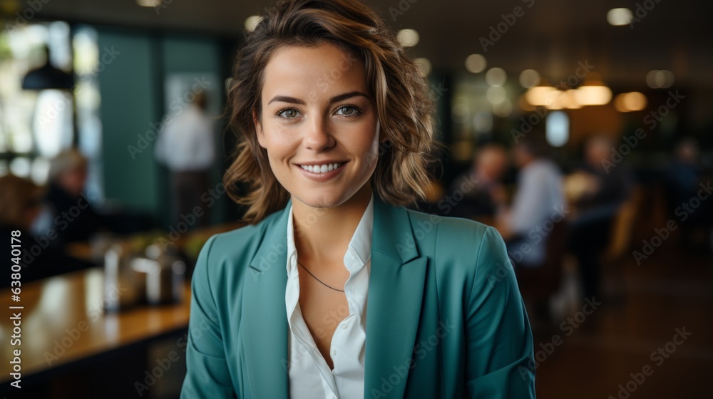 a woman enjoying life and laughing on a blue background a woman enjoying life and laughing on a blue background