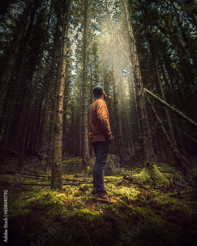 man in the forest