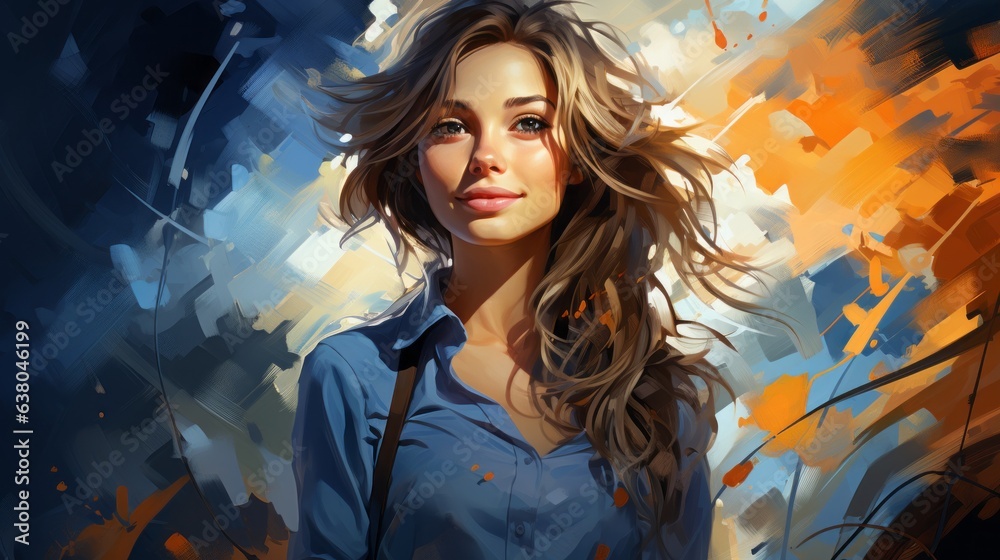 a young woman's face filled with joy a young woman's face filled with joy