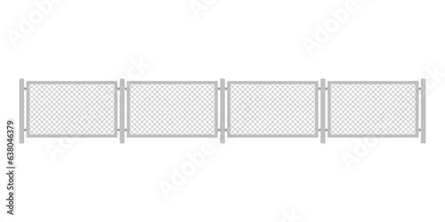 Fence icon. Color drawing silhouette. Horizontal front view. Vector simple flat graphic illustration. Isolated object on a white background. Isolate.
