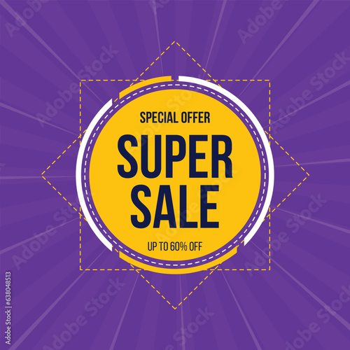 Super sale square banner