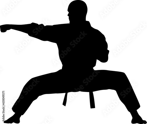 karate silhouette