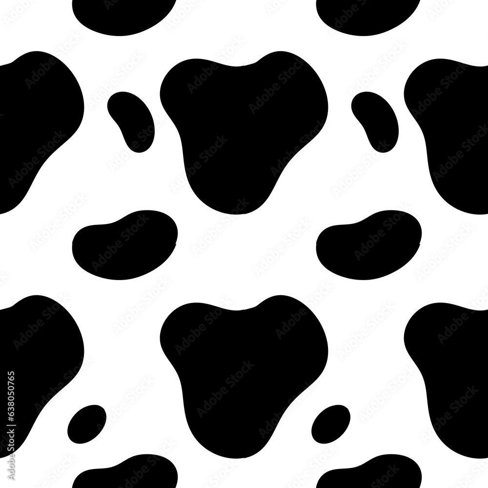 Cow texture pattern. Animal skin template. Blue Spot background. design ...