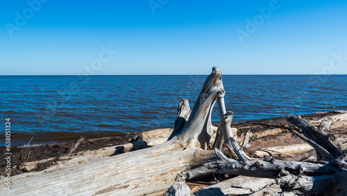 Calm Summer Afternoon at Shore of Great Slave Lake, Hay River, Northwest Territories, Canada photo